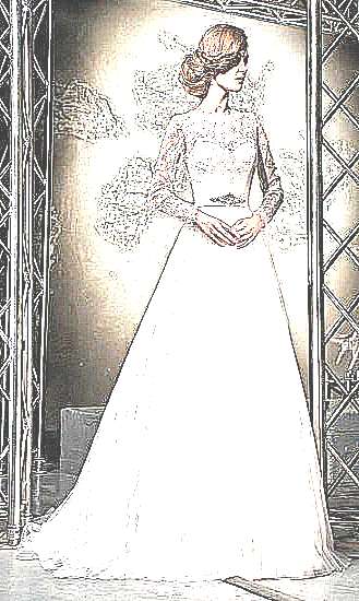 Свадебные платья с кружевными рукавами (фото)